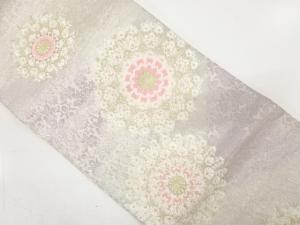 花唐草に華紋織り出し　袋帯